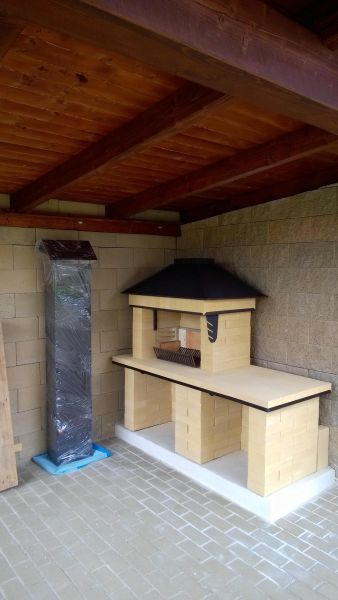 Stavba zahradních krbů