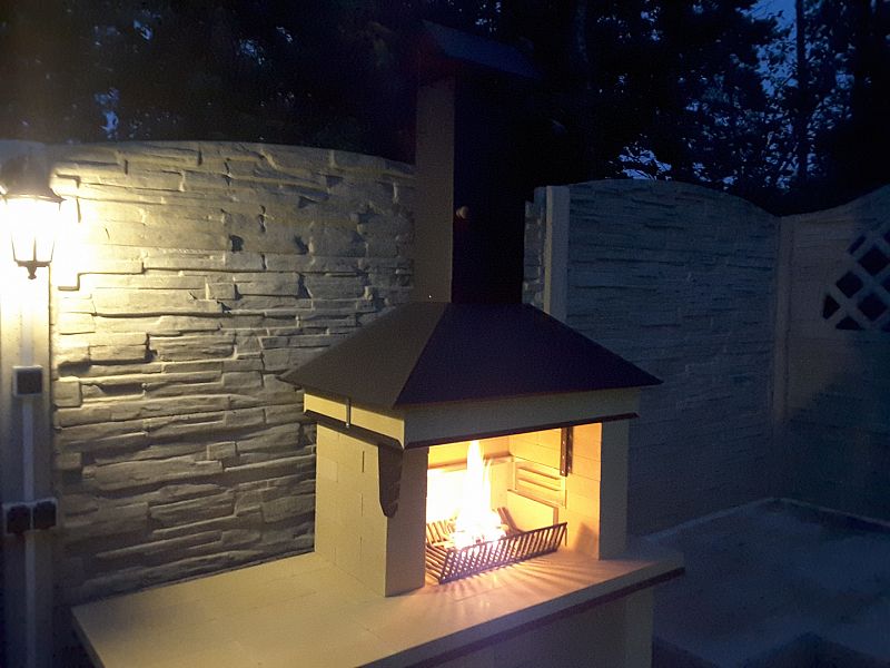 Stavba zahradních krbů