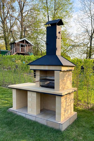 Stavba zahradních krbů